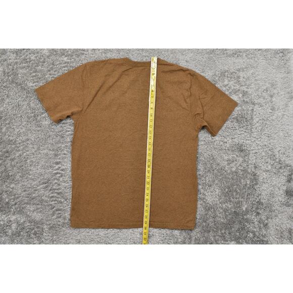 Carhartt Men's Medium Cotton T-Shirt Brown Loose Fit Short Sleeve - Picture 5 of 6